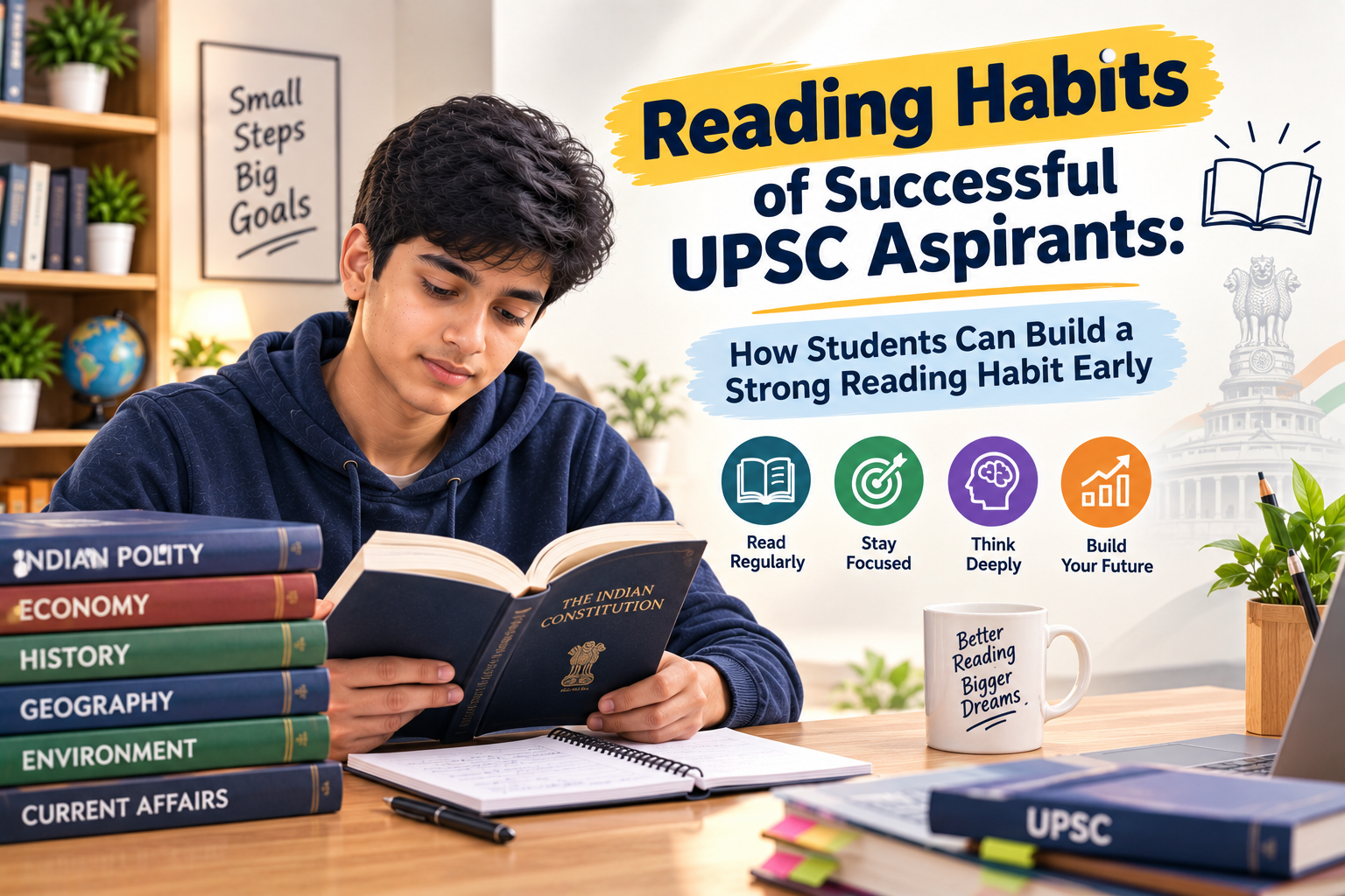 Reading Habits of Successful UPSC Aspirants: How Students Can Build a Strong Reading Habit Early
