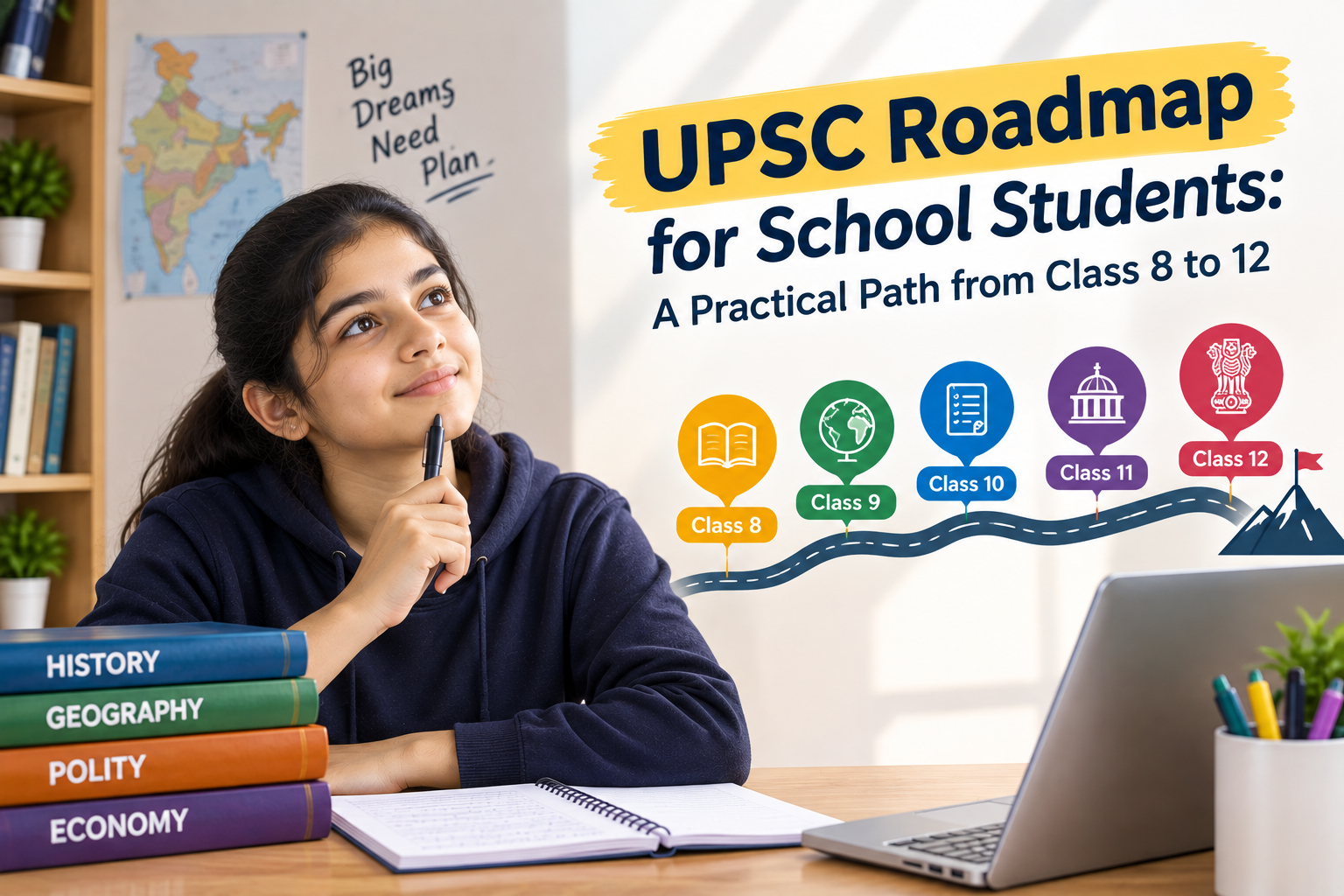 Title UPSC Roadmap for School Students: A Practical Path from Class 8 to 12